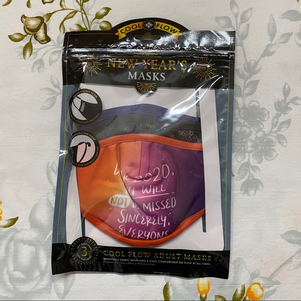 FREE WITH PURCHASE New Year’s Eve Face Masks